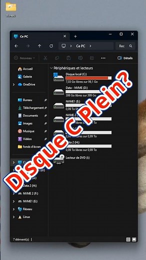 Free up space on your C drive #short