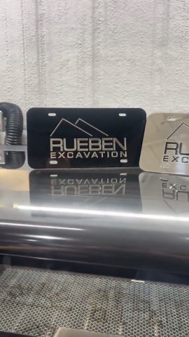 Custom Business Logo License Plate | Laser Cut Acrylic Car Tag, Branding Plate - Etsy