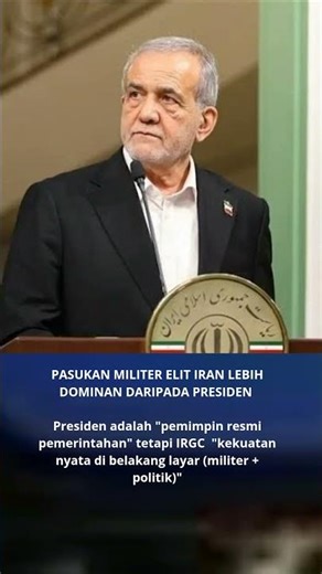 MILITER ELIT IRAN LEBIH DOMINAN DARIPADA PRESIDEN