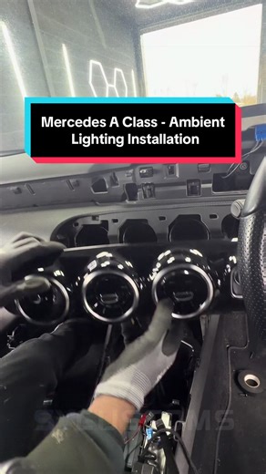 OEM Mercedes A-Class Ambient Lighting Installation