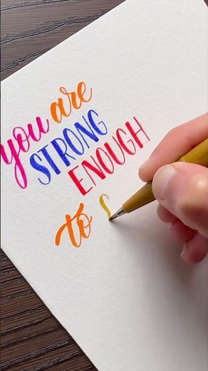 Soothing Colorful Quote Lettering ✍️ | Relaxing ASMR for Your Soul