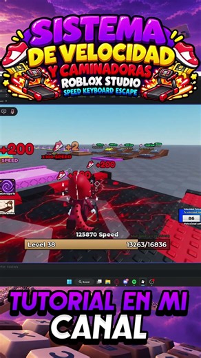SISTEMA de CAMINADORAS | SPEED KEYBOARD ESCAPE en Roblox Studio 2026 | ✨🏃‍➡️