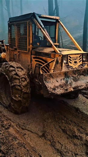 LKT 81 Turbo 💪 This Thing Pulls Like a Monster #lkt81 #logging #skidder #heavymachinery #offroad