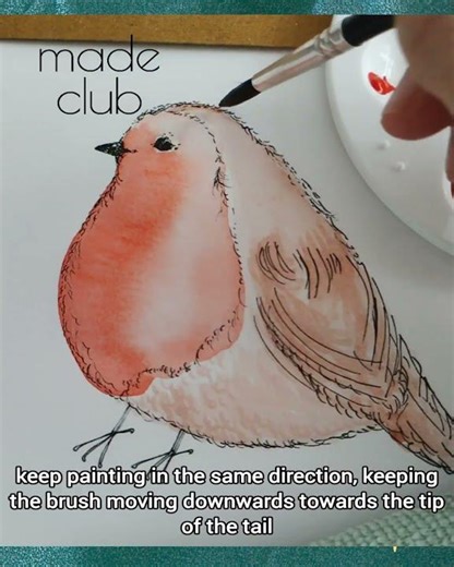 Paint a watercolour Christmas robin | Made Club