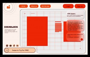 A wireframe desktop app