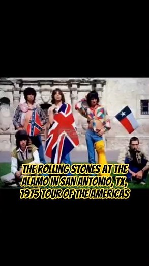 The Rolling Stones at the Alamo in San Antonio, TX, 1975 Tour of the Americas #fec #rolllingstones