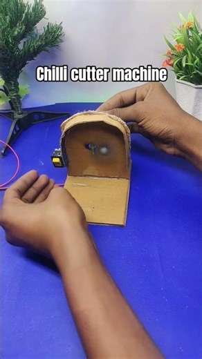 Chilli Cutter Machine Diy project at home with Dc Motor |#YouTubeshort#motor #short#diy