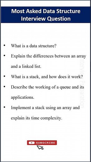 Important Data Structure Interview Questions #datastructures