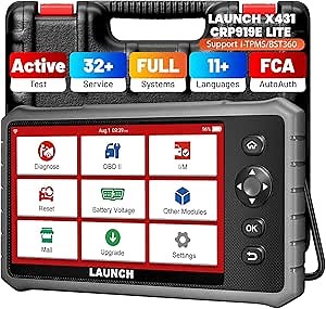 LAUNCH X431 CRP919E Lite OBD2 Scanner,2025 New Bidirectional Scan Tool, Full System Diagnostic Scanner,32+ Service, Active Test,FCA AutoAuth, 2 Years Free Update