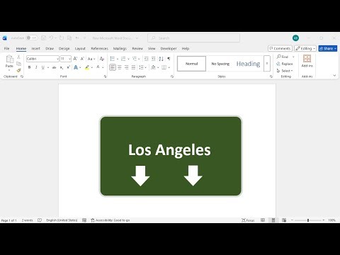 How to create highway traffic sign in word