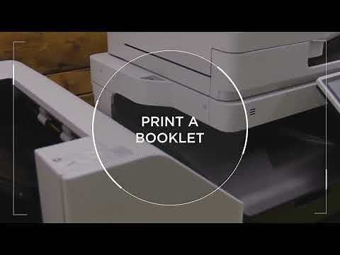 imageRUNNER ADVANCE DX - How to setup and print a Booklet on your MFP