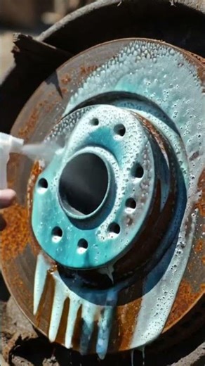 Extreme Rust Removal on a Metal Brake Disc | Satisfying Restoration 4K
