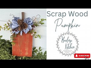 🍂 DIY Scrap Wood Pumpkin | Rustic Fall Craft Idea 🍂