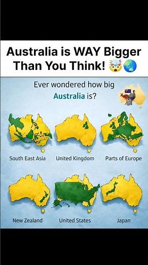 How HUGE is Australia Actually?! 😱🇦🇺