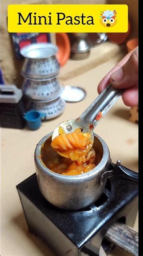 Mini Pasta In Pressure Cooker 🔥| Mini Real Cooking 🤩| Mini Kitchen 🤯| Tiny Foods 😋 #minicooking