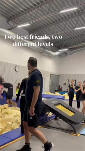 Best Friends in Gymnastics: Different Levels of Talent
