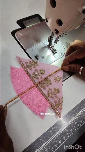 spun polyester for fabric Latkan desinger tutorial cutting and stitching #diy #shorts #trending