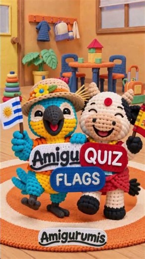QUIZ Guess the Flag | Can you guess? | AmiguQUIZ | The Amigurumis Kids Games #quiz #flags