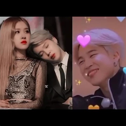 jimin and rose ❤️ so cute beautiful 🥰🥰 love 🥰🥰🥰🥰🥰 #jimin​ #rose​ #blackpink​ # BTS #shorts​