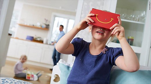 The future is here. McDonald's is serving up Happy Meals that come with virtual reality "Happy Goggles" in Sweden this month. Watch how they work: http://cnnmon.ie/1TYkkiV | CNN Business