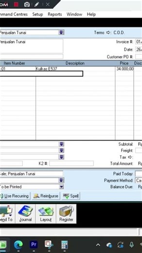 How to Correctly Input Cash Sales Using the MYOB Application