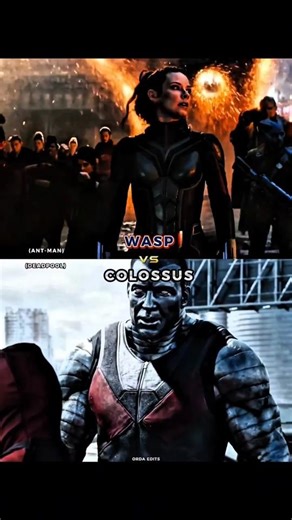 Colossus vs Wasp #marvel #shorts #avengers
