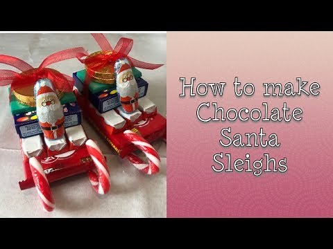 How to make a chocolate Santa sleigh // Christmas gift // Vlogmas day 10