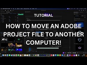How to Move An Adobe Project File to Another Computer! | Share an Adobe Project (EASY!)