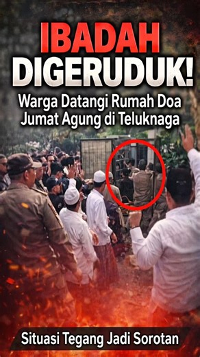 Ibadah Jumat Agung Terganggu, Warga Datangi Rumah Doa di Teluknaga Tangerang#facts #berbagiinfo
