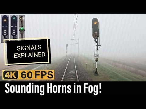 Train Cab Ride NL / Sound the Horns - Dense Fog! / Den Helder - Amsterdam / VIRM IC / March 2026