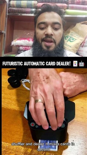 Say goodbye to cheating! 🃏🤖 This automatic card shuffler and dealer is pure genius. #trending