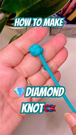 Easy diamond knot for beginners #shorts #easy #howto #knot #ideas #paracord #tutorial