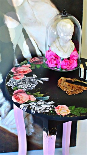 Victorian goth side table! #victorianhouse #goth #furnituremakeover | Mark Montano