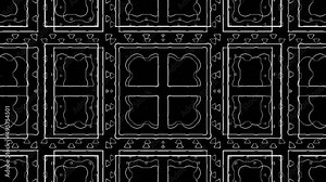 Dynamic pulsation of squares for visualization of DJ Sets