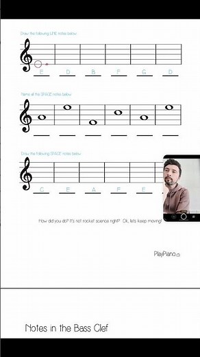 Drawing Line Notes: Music Theory Explained #shorts