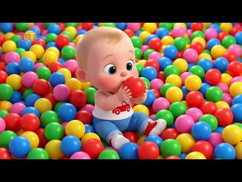 Learn Colors with Giant Ball Pit Adventure! 🔴🟡🔵 Nursery Rhymes & Kids Songs