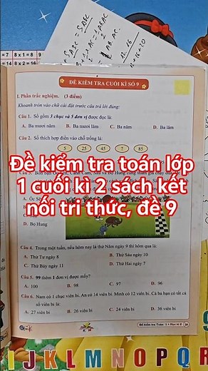 Đề kiểm tra toán 1 cuối kì 2 sách kết nối tri thức, đề 9