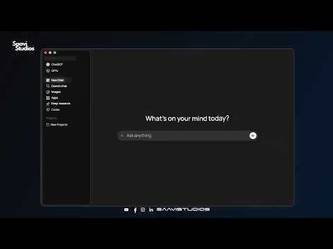 AI Chatbot UI Promo | Smarter Digital Experiences By Saavi Studios