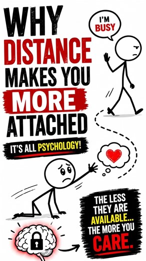Why Distance Makes You More Attached 🧠.. #darkpsychology