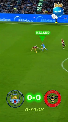 Haaland runs from halfway and scores