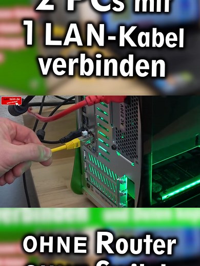 Datenübertragung zwischen 2 PCs mit LAN-Kabel