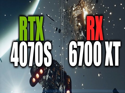 RX 6700XT 12G vs RTX 4070Super 12G 显卡对比（2K分辨率测试，CPU为R7 5800X3D）
