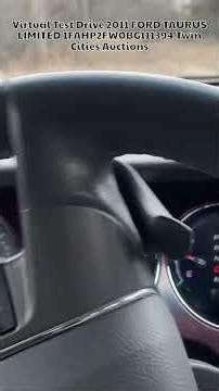 Virtual Test Drive 2011 FORD TAURUS LIMITED 1FAHP2FW0BG111394 Twin Cities Auctions