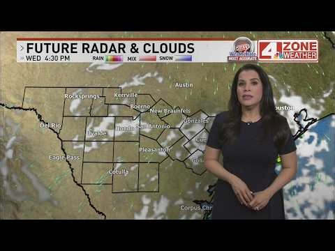 Mostly cloudy skies today, light rain possible tonight