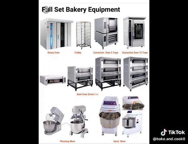 Essential Bakery Equipment Breakdown: Mixer, Divider, Moulder, Oven, Cooling Rack, Bread Slicer