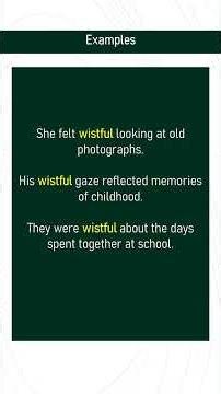 wistful # Expand Your English Vocabulary
