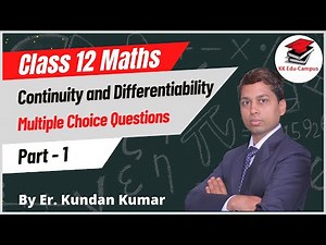 MCQs on Continuity and Differentiability | Continuity and Differentiability Class 12 Maths NCERT