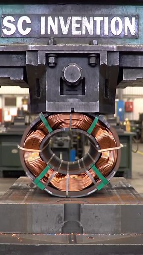188K views · 2.1K reactions | Generator copper coil Vs hydraulic press #ideas #craft #diy #fblifestyle | SC Invention | Facebook