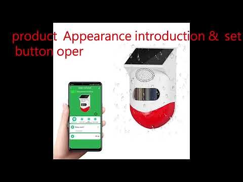 Tuya Smart WIFI PIR sensor setting button operation and instructions (solar powered + WIFI version)