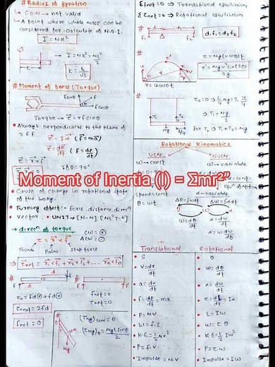 Rotational Motion | Class 11 Physics | Short Notes ⚙️ #LearnAxis #PhysicsShorts